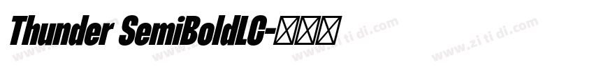Thunder SemiBoldLC字体转换